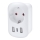 Rejseadapter til UK 230V 2x USB-A + 1x USB-C