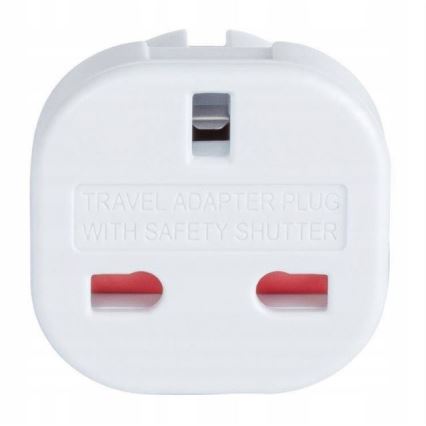 Rejseadapter fra UK til EU-stikdåse