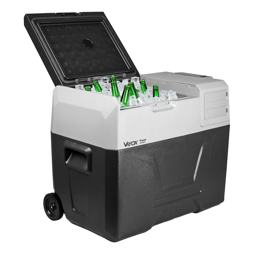 Rejsekøleskab med LCD-display 40 l 230V/12V/24V sort