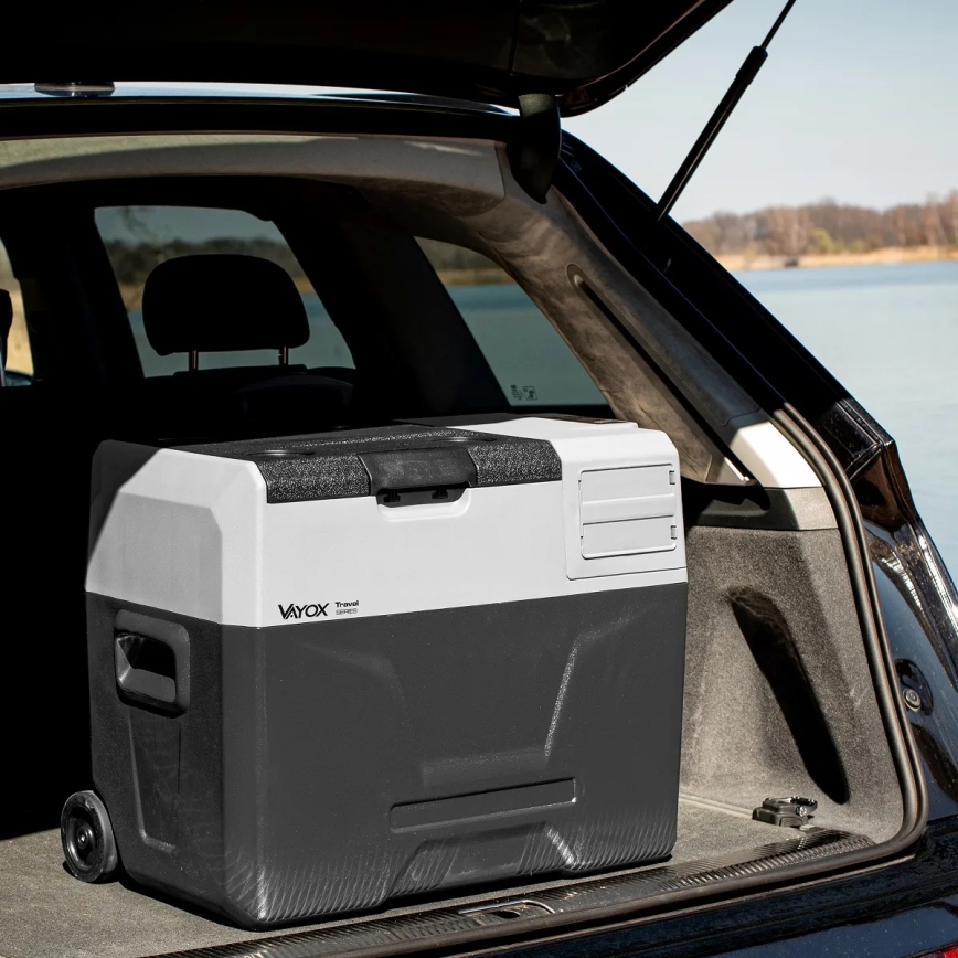 Rejsekøleskab med LCD-display 40 l 230V/12V/24V sort