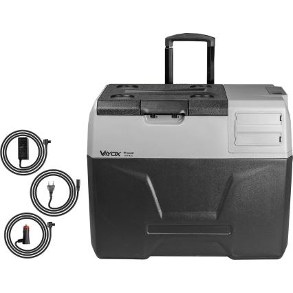 Rejsekøleskab med LCD-display 40 l 230V/12V/24V sort
