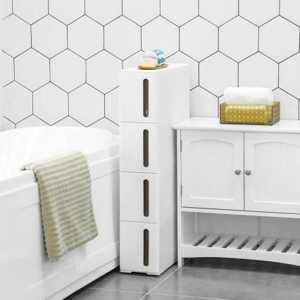 Reol MARGE hvid/brun