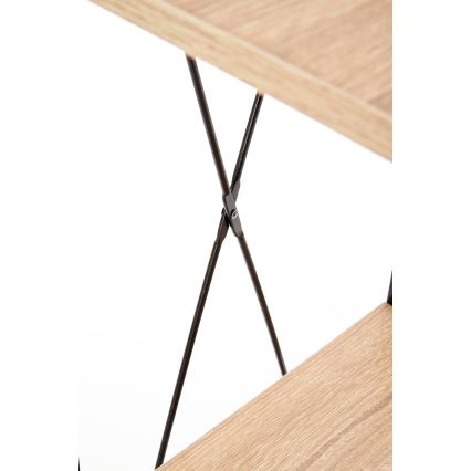 Reol NARVIK 148x34 cm sort/sonoma-eg