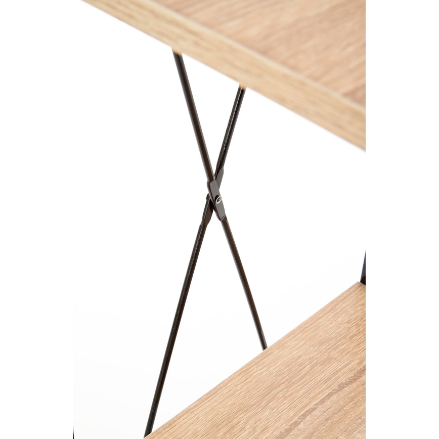 Reol NARVIK 148x34 cm sort/sonoma-eg