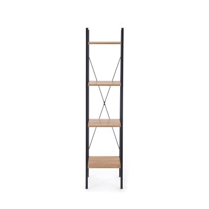 Reol NARVIK 148x34 cm sort/sonoma-eg