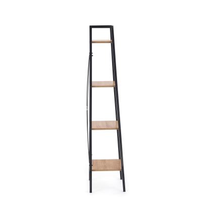 Reol NARVIK 148x34 cm sort/sonoma-eg