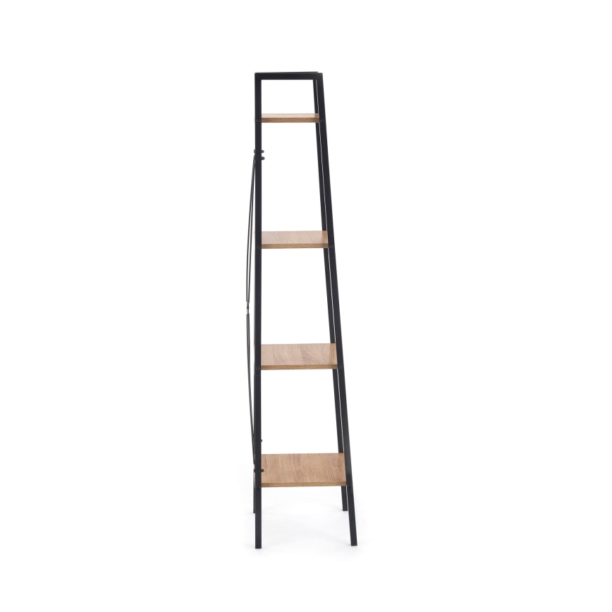Reol NARVIK 148x34 cm sort/sonoma-eg