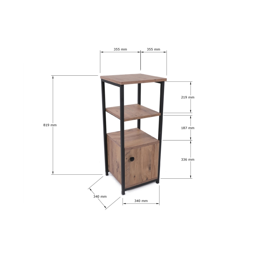 Reol STIL 81,9x35,5 cm beige/sort