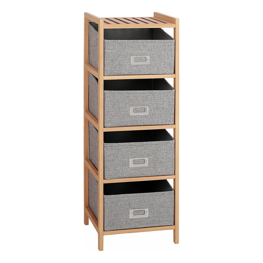 Reolenhed med kasser REG 83x28 cm beige
