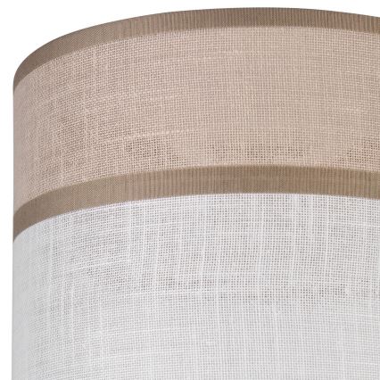 Reserve lampskærm til lysekrone, bordlampe og væglampe ANDREA E27 Ø 16 cm beige/grå