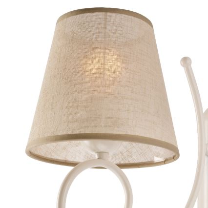 Reserve lampskærm til loftslampe LORENZO E27, Ø 16 cm, beige