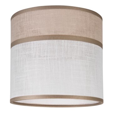 Reserve lampskærm til lysekrone, bordlampe og væglampe ANDREA E27 Ø 16 cm beige/grå