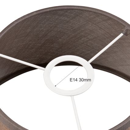 Reserve lampskærm til lysekrone og væglampe ANTONIO E14 120x200 mm brun