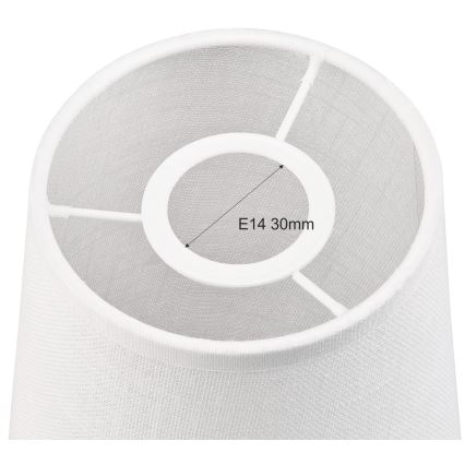 Reserve lampskærm til lysekrone og væglampe ANTONIO E14 150x120 mm hvid