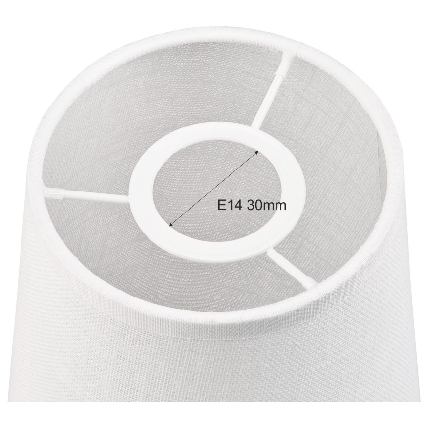 Reserve lampskærm til lysekrone og væglampe ANTONIO E14 150x120 mm hvid