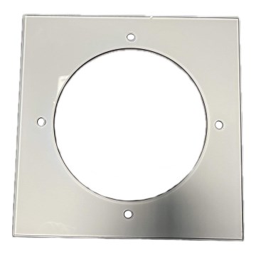 Reserveglas til loftlampe 20x20 cm cremefarvet