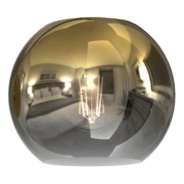 Reserveglas til MONTE E27 loft- og væglampe, pr. 15 cm, guld/røgfarvet