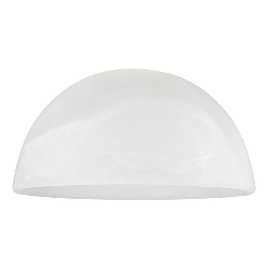 Reserveglas til pendel E27 diameter 19 cm hvid