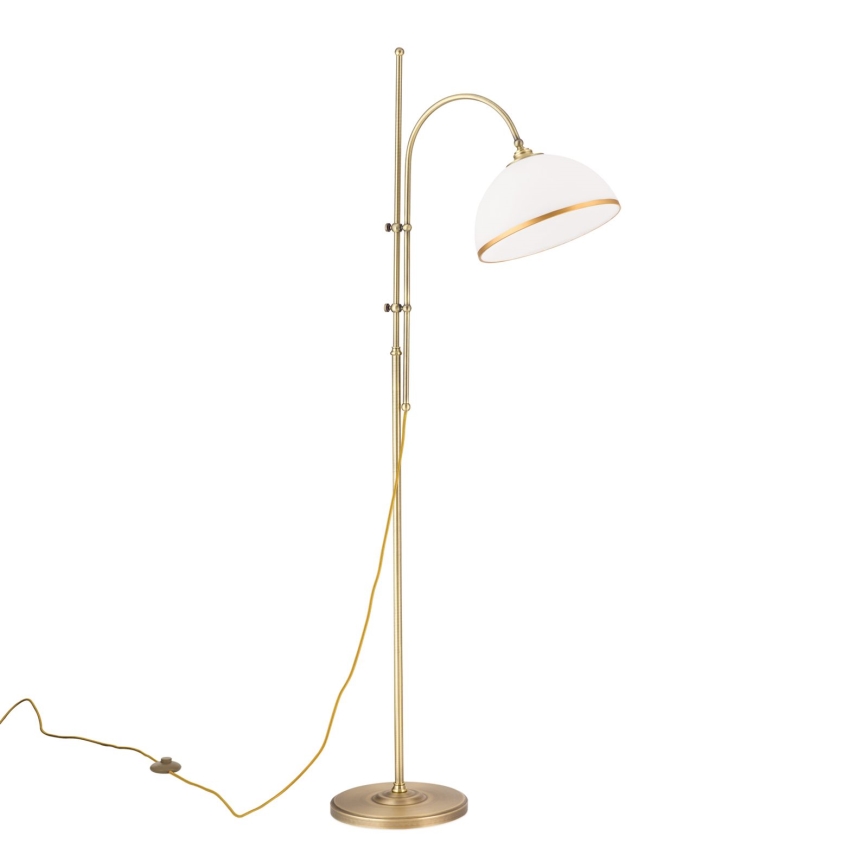 Reserveglas til pendel og gulvlampe OLD LAMP E27 diameter 30 cm hvid/guldfarvet