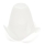 Reserveglas til pendel og lampe SISI E14 diameter 13 cm hvid