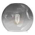Reserveglas til pendel og væglampe MONTE E27 diameter 15 cm røget