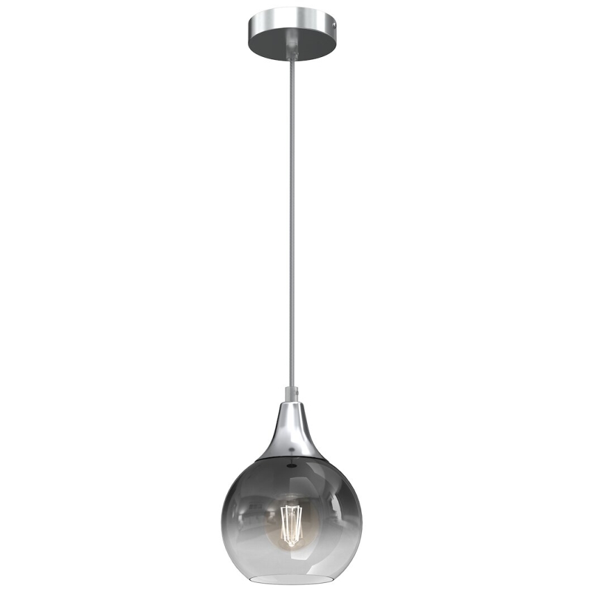 Reserveglas til pendel og væglampe MONTE E27 diameter 15 cm røget