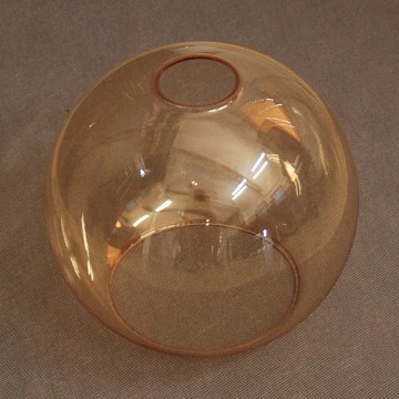 Reserveglas til væglampe og lysekrone CUBUS E27 Ø 18 cm, røgbeige
