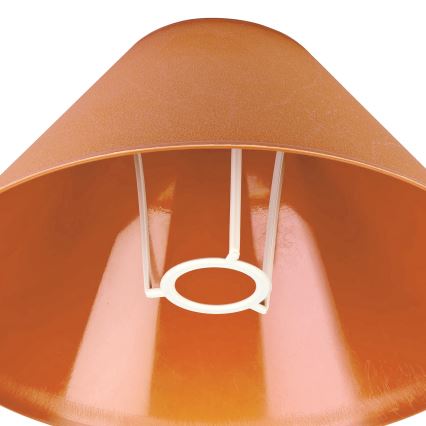 Reserveskærm til bordlampe E14 21x11 cm orange