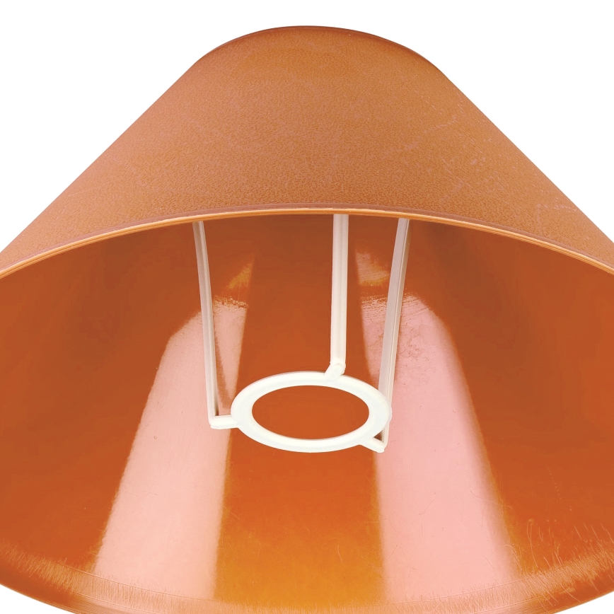 Reserveskærm til bordlampe E14 21x11 cm orange