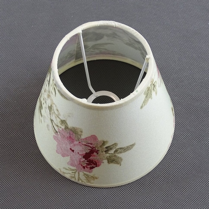 Reserveskærm til bordlampe ROSA 13x17,5 cm cremefarvet/lyserød