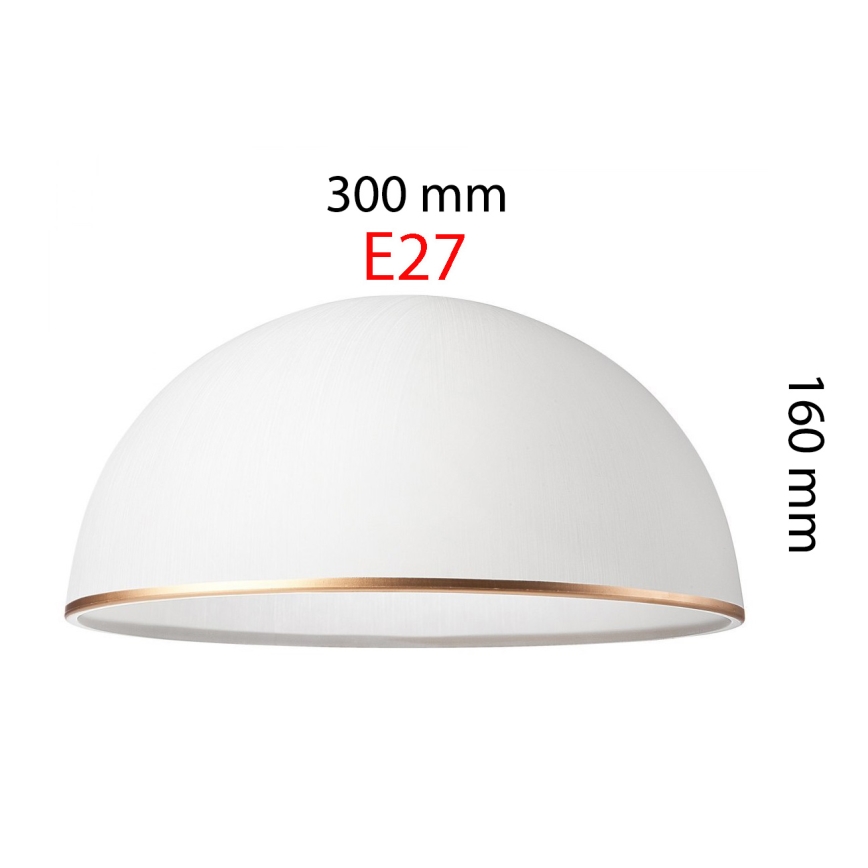 Reserveskærm til lampe - Retro II 00503 E27 300x160 mm