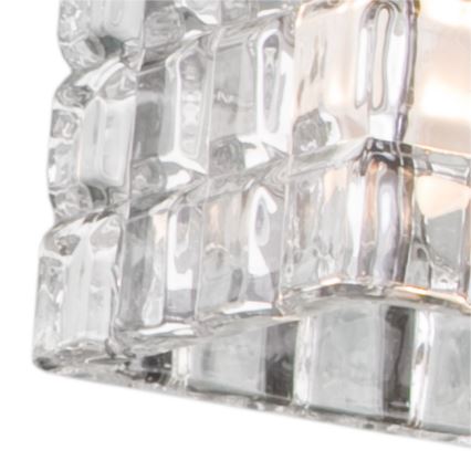 Reserveskærm til loftlampe E14/65x65 mm glas transparent