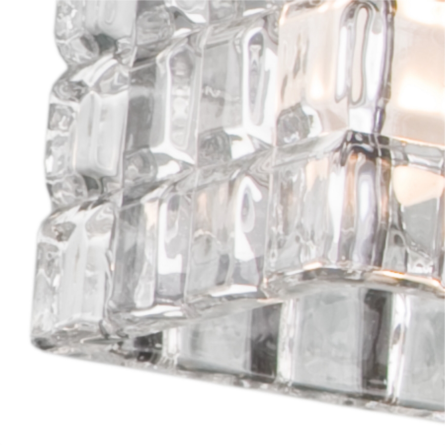 Reserveskærm til loftlampe E14/65x65 mm glas transparent