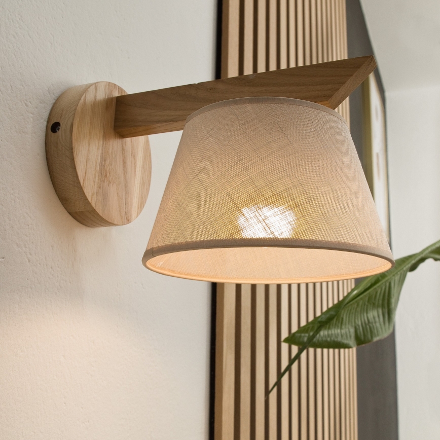 Reserveskærm til pendel og væglampe ANTONIO E14 120x200 mm beige
