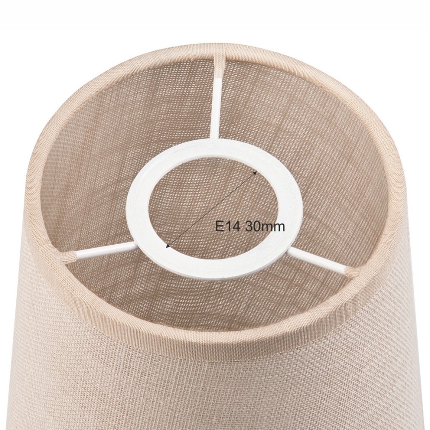 Reserveskærm til pendel og væglampe ANTONIO E14 150x120 mm beige