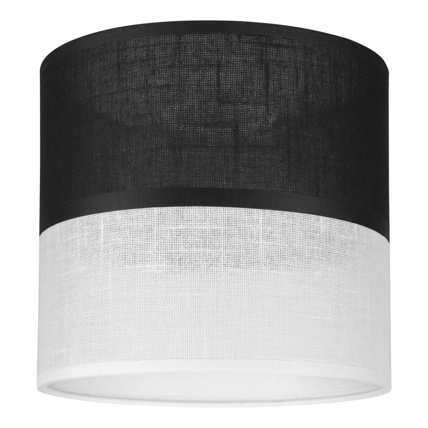 Reserveskærm til pendel, væglampe og bordlampe ANDREA E27 diameter 16 cm sort/hvid