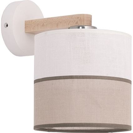 Reserveskærm til væglampe LAURA E27 16x16 cm cremefarvet/beige