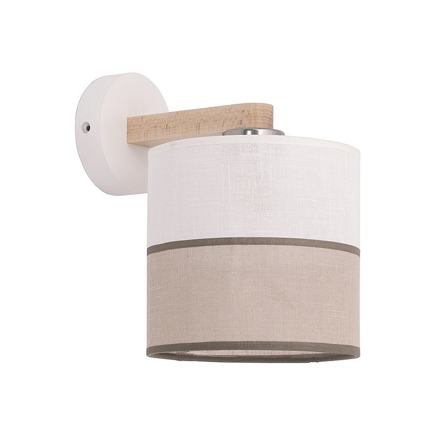 Reserveskærm til væglampe LAURA E27 16x16 cm cremefarvet/beige