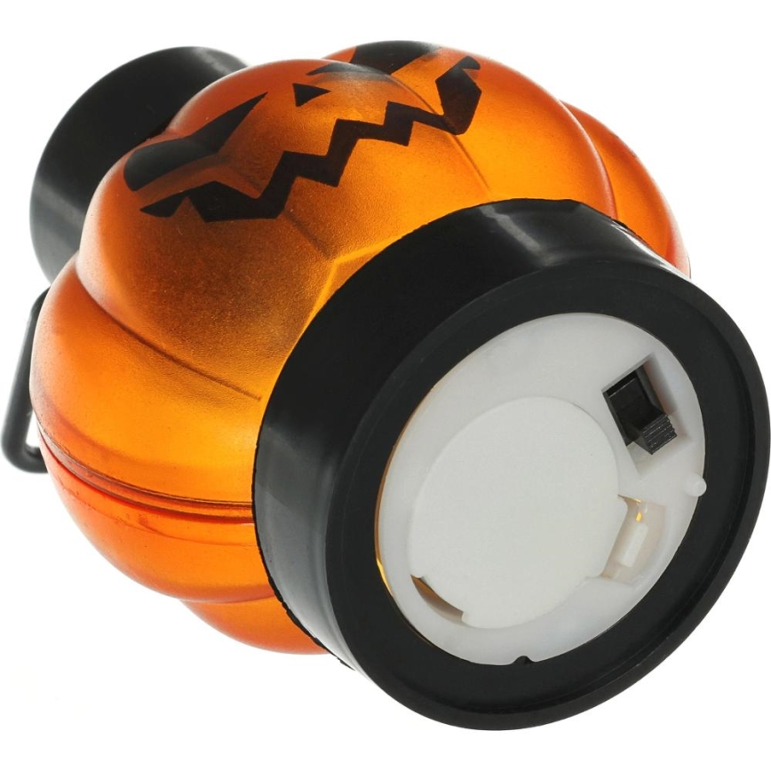 6x LED dekoration HALLOWEEN LED/1xCR2032/varm hvid græskar