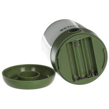 Bærbar LED lampe dæmpbar LED/3W/3xAAA grøn