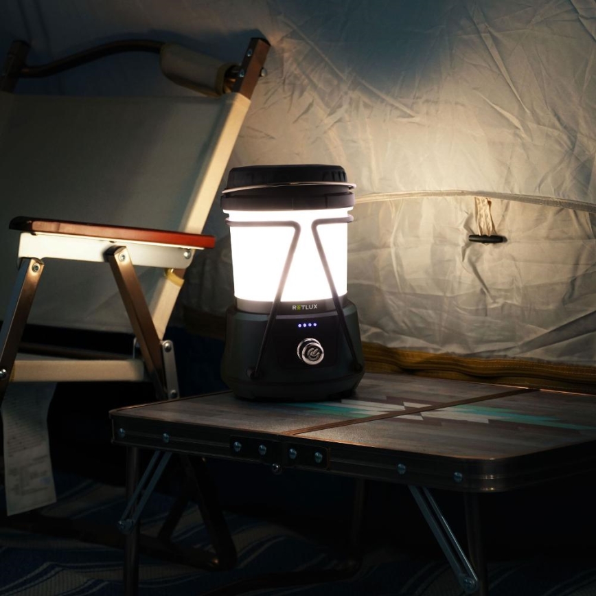 Bærbar LED lampe m. powerbank-funktion dæmpbar LED/3W/4400 mAh IPX2