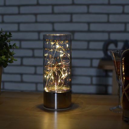 Dekoration med LED-lyskæde 3xAA varmt hvidt lys