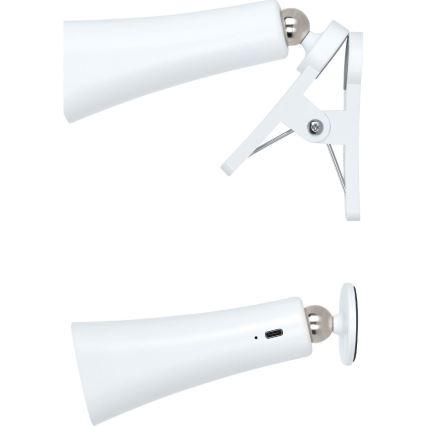 Retlux - Dæmpbar genopladelig 3-i-1 LED-lampe LED/3W/5V 1200 mAh hvid
