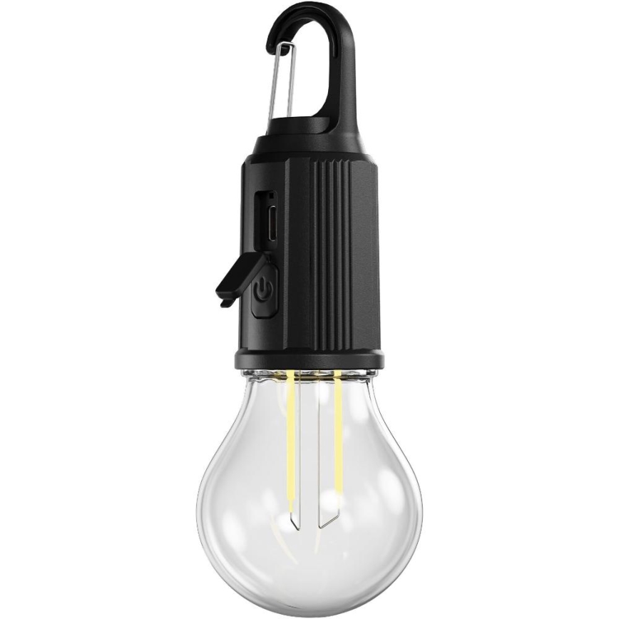 Retlux - Dæmpbar genopladelig LED-lygte LED/0,3W/USB 400 mAh IP44 sort