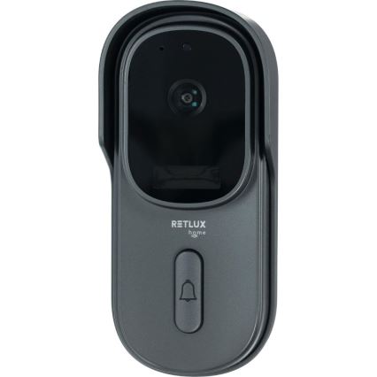 Dørklokke med video med bevægelsessensor 5MPx 1440p 5200 mAh Wi-Fi IP65 antracit