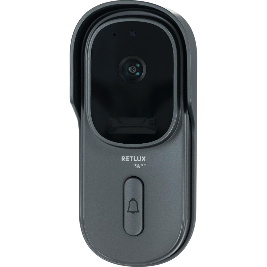Dørklokke med video med bevægelsessensor 5MPx 1440p 5200 mAh Wi-Fi IP65 antracit