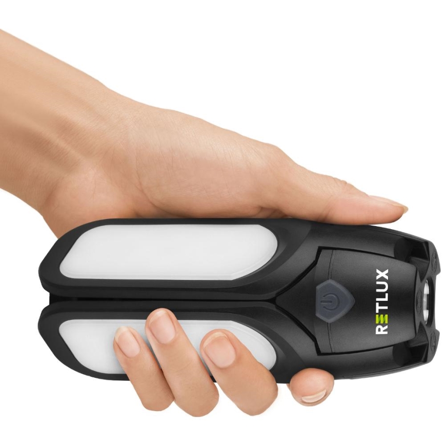 Opladelig LED-campinglampe med solpanel LED/3W/1600 mAh IPX4