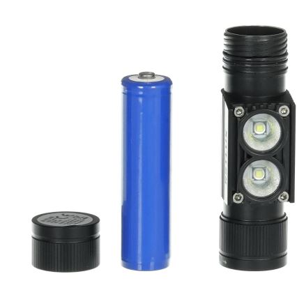 Genopladelig LED pandelampe aluminium LED/2600 mAh IP66