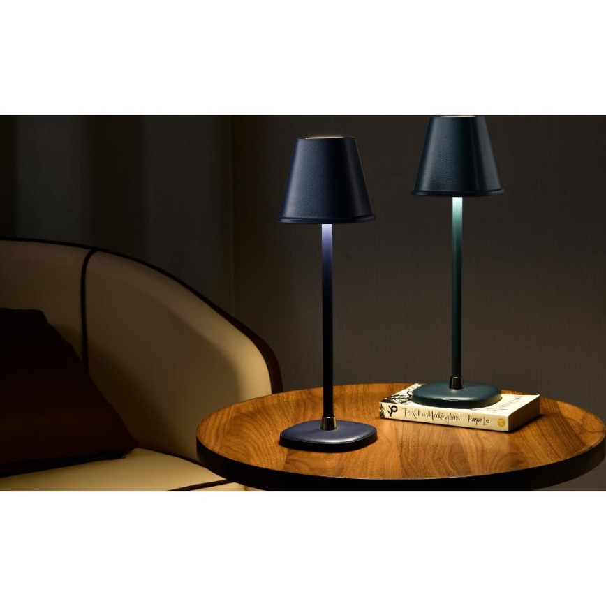LED Bordlampe dæmpbar og genopladelig LED/3W/1800 mAh mørkeblå
