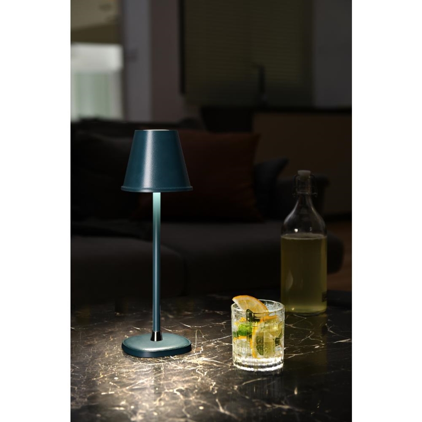 LED Bordlampe dæmpbar og genopladelig LED/3W/1800 mAh mørkeblå